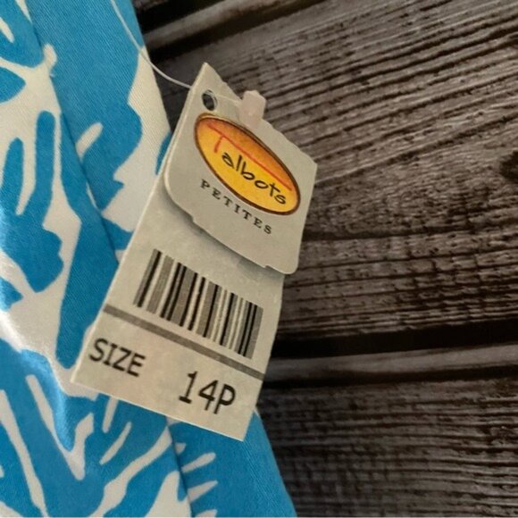 NWT Talbots Petites Women's‎ StretchTropical Print Cropped Pants Size 14P - Picture 5 of 7